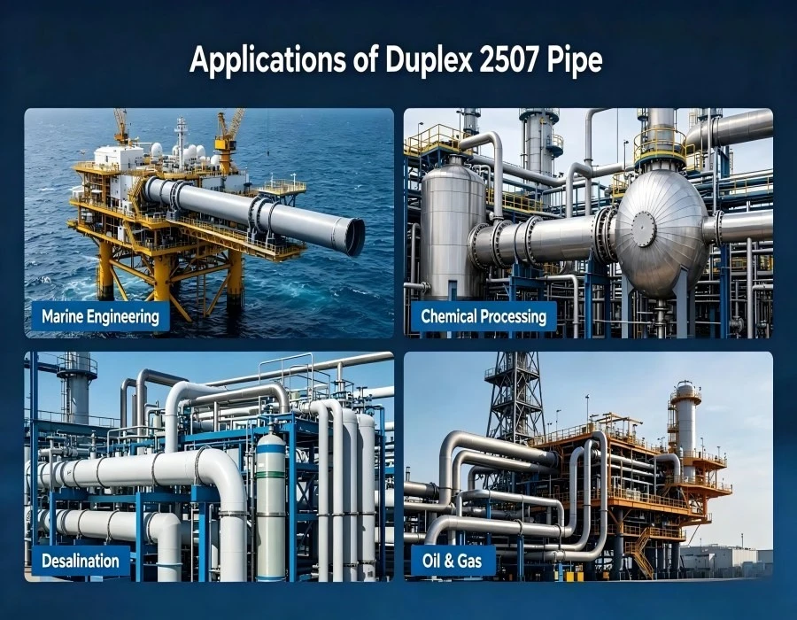 Super Duplex 2507 steel pipe for seawater Super Duplex 2507 steel pipe for seawater